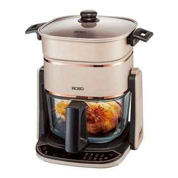 德國BOSO 迷你廚房 全能料理玻璃翻轉氣炸鍋 德國BOSO 迷你廚房 全能料理玻璃翻轉氣炸鍋