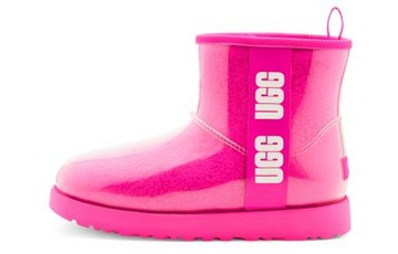 UGG CLASSIC CLEAR MINI BOOT DRAGON FRUIT WOMEN