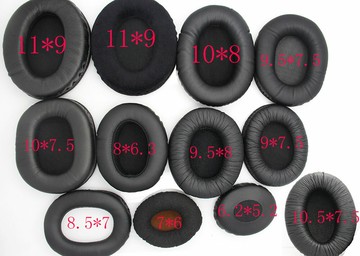 通用多尺寸多款頭戴式橢圓形替換皮套海綿套耳套 耳機套 耳罩包郵