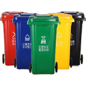 戶外分類環衛垃圾桶大號小區物業帶蓋上海垃圾桶大容量加厚[DD080109]