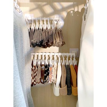 宿舍 襪子帽子收納夾神器多功能夾子帽夾掛鉤手套夾衣柜收納