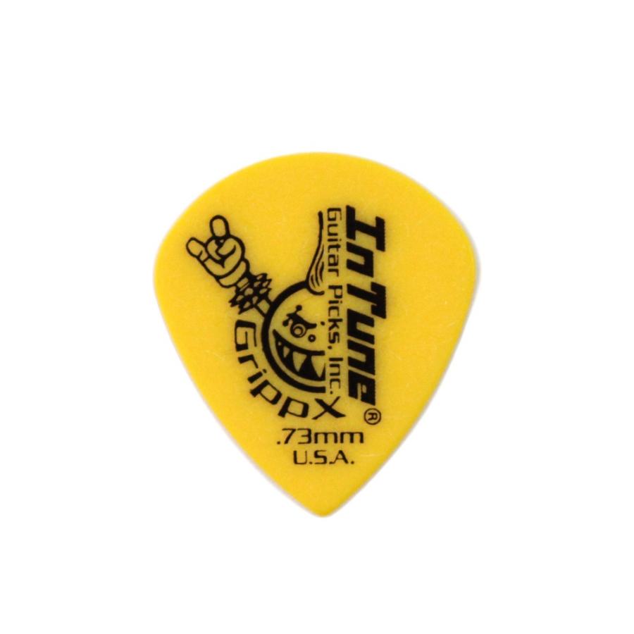 In Tune Guitar Picks DGP4-C73 GrippX-XJJ 0.73mm Yellow ギターピック×36枚