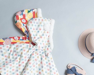 保暖絨毛斗篷-兔兔 披風 新生兒 幼兒 嬰兒 小孩外套