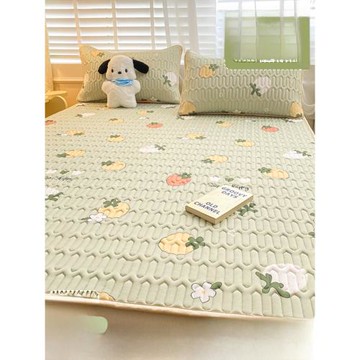 冰絲乳膠涼席夏天硅膠床笠款三件套可水洗床單 a類母嬰級嬰兒可用