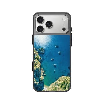 iPhone 17 Pro Max Clear (相機按鈕) 酷墨灰 - LOOK！多看我一眼 LOOK! Nature Seeks Attention - 大自然的傑作（蔚藍海岸）