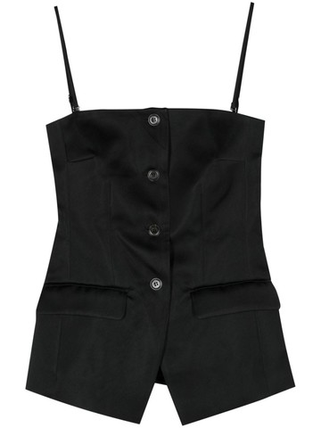 Nanushka - Alessa tailored vest - women - Viscose/Polyester/Triacetate - L - Black