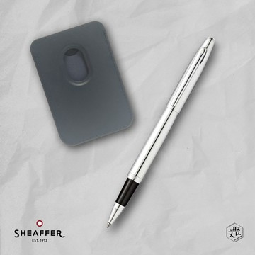 客製化刻字【SHEAFFER】VFM系列亮鉻鋼珠筆+手機磁性卡夾禮盒 (原廠正貨)