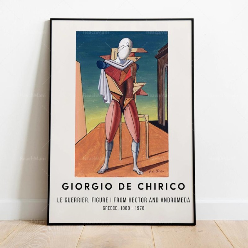 ポスター ジョルジョ デ キリコ キーリコ Giorgio de Chirico キャンバスアートポスター イラスト インテリア 海外製 枠なし  70X100cm 7 | LINEショッピング