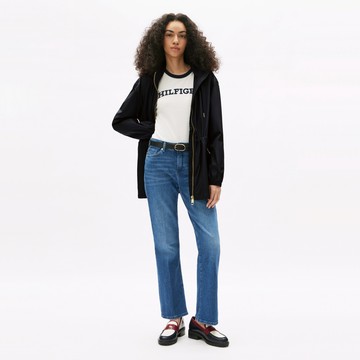 【Tommy Hilfiger】Water-Repellent Hooded Windbreaker_藍色