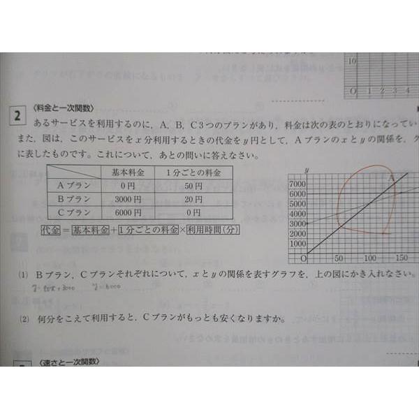 UP13-092 塾専用 中2 中学 必修テキスト 数学 啓林館準拠 10m5B