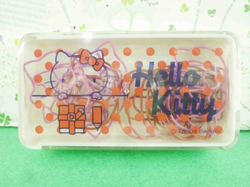 【震撼精品百貨】Hello Kitty 凱蒂貓 迴紋針盒-方形-紅點 震撼日式精品百貨
