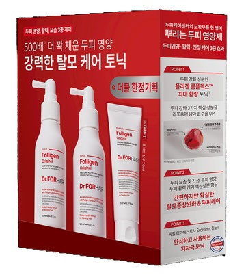 Dr. forhair Folligen Scalp Tonic 120ml Double Pack (+Folligen Shampoo 70ml)