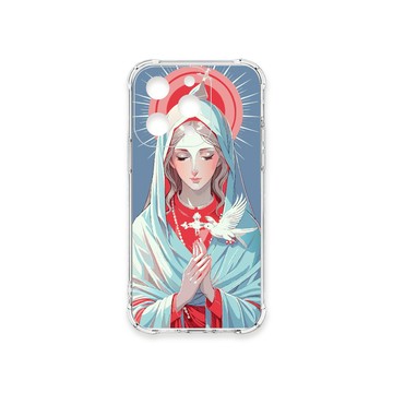 iPhone 15 Pro 殼 TRON IPhone 15 PRO 聖母水彩 四角防摔殼 手機殼