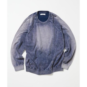 FREAK'S STORE 復古風硬漂白處理圓領針織衫