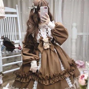 春季洛麗塔裙子全套日系可愛蘿莉學生洋裝lolita軟妹裙公主日常裙
