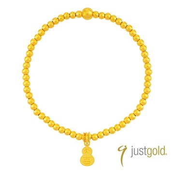 【Just Gold 鎮金店】雋藏 福運常在 黃金手鍊