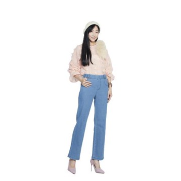 蘭陵(3入)型格單寧直筒長褲M09-28