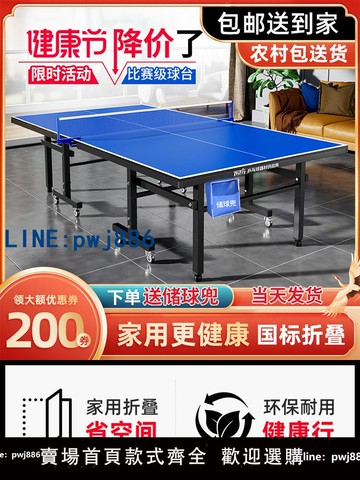 【物美價廉】東歷乒乓球桌家用可折疊移動標準尺寸兵乓球桌室內乒乓球臺桌案子