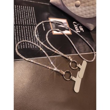 手機掛繩掛脖滿鉆掛鏈高端女款水鉆掛飾時尚掛件長款帶子手機殼夾片吊繩防丟短款ccd相機鏈條新款