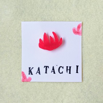 胸針 鮮紅毒菇 毒菇 手繪 獨一無二