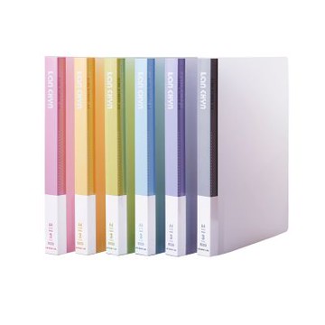 【連勤 LANCHYN】P.P三孔3/4吋圓型夾果凍色系小背寬-12個入/箱 LC-8001-3R