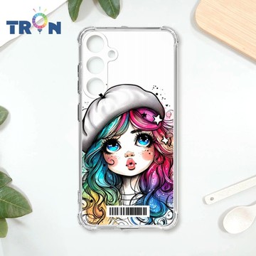 TRON 三星 S23 FE 嘟嘴小女孩 四角防摔載具殼 軟殼 手機殼