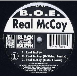 BLACK ON EARTH REAL MCCOY 12" US 1995年リリース