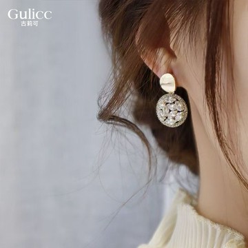 【Gulicc】璀璨 圓形 耳環