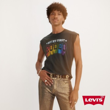 Levi s Pride平權系列 男女同款寬肩彩虹LOGO背心