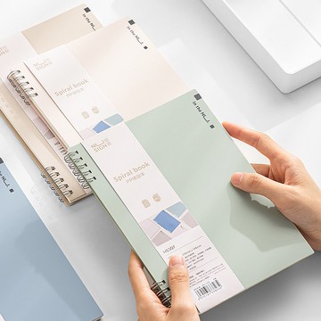 得力Deli NU SIGN線圈筆記本 橫線 NS307 淡雅色 A5 60張 混色出