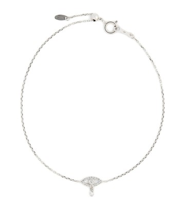 Persée White Gold and Diamond Symbols Eye Bracelet