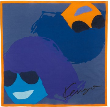 Kenzo 蓝色 Kenzo Tribute 方巾