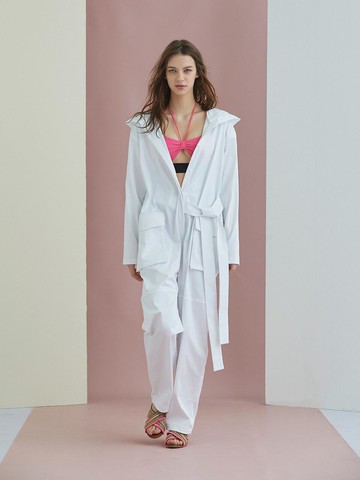 Hooded Jumpsuit_White