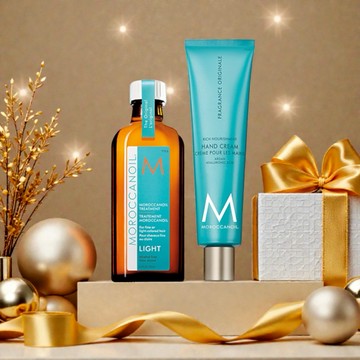 感謝你❤️【STARBRANDS】MOROCCANOIL 輕水潤髮膚組(摩洛哥輕優油100ML+優油經典護手霜100ML)  ★附STARBRANDS紙袋