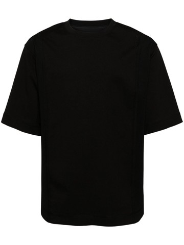 CROQUIS - round-neck cotton-blend T-shirt - men - Cotton/Polyester/Elastane - S - Black