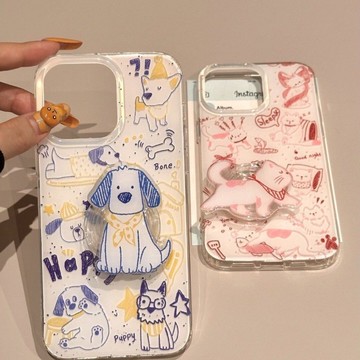 線條貓適用蘋果15手機殼iPhone16Promax/14/13透明12/11卡通XR/8
