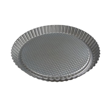 de Buyer 畢耶 不沾烘焙系列 圓形波浪邊水果塔模  28cm  1個