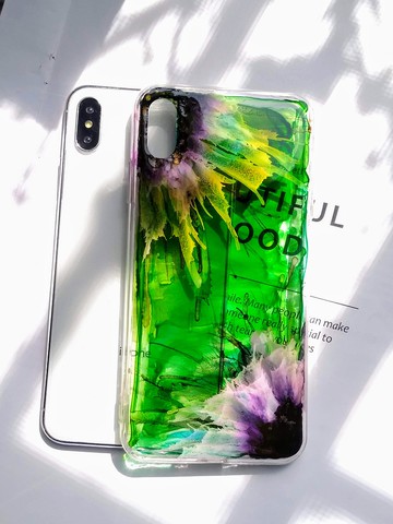 手繪手機保護殼,iPhone XS Max, 獨一無二