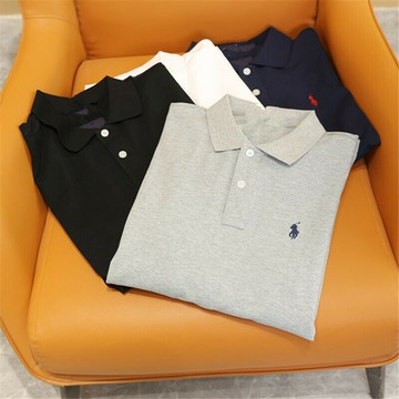 秋季新款男士長袖POLO衫刺繡款POLO長袖衫秋款商務棉翻領長袖鑫弘-衣錦男裝