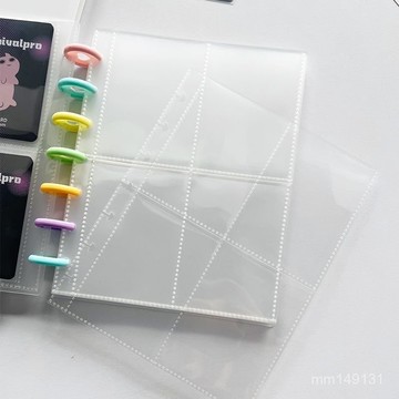 【小卡收納】卡冊 相冊本 明信片收納 小卡收納冊 拍立得卡冊 三寸四宮格ins風蘑菇孔簡約卡冊透明高顔值活頁3寸收納明星