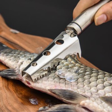 井柚 304不銹鋼魚鱗刨刮魚鱗器 家用去魚鱗神器 廚房小工具去鱗器