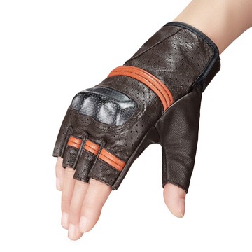 【復古半指】SBKPLAY SH-1 棕 防摔皮手套