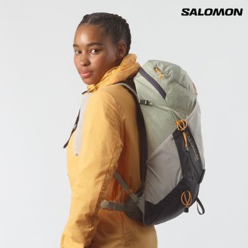 【Salomon索羅門】AEROTREK 18 多功能背包 海草綠/白雲銀