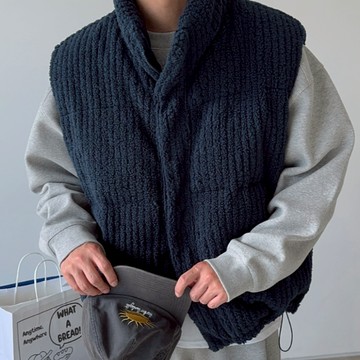 【Metanoia】韓國設計 毛絨厚背心