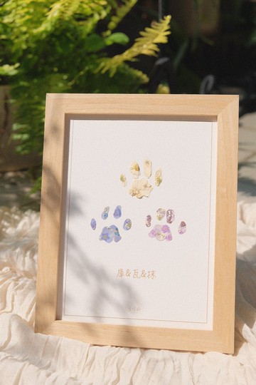 Pet X Footprints / 寵物紀念 足跡 足印 押花藝術 壓花 客製化