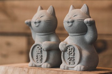 【巨大炭錢夠招財】金運招福貓-15公分