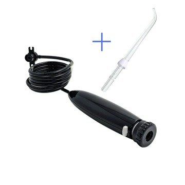 [4現貨送水箱墊片] 副廠手柄水管-黑1支+標準噴頭1支 適 Waterpik WP-112 WP-662 WP-672 WF-13 沖牙機噴頭配件_FF3