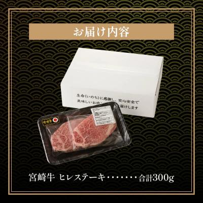 ふるさと納税 宮崎市 内閣総理大臣賞4連覇* 宮崎牛ヒレステーキ用300g(2枚入り)