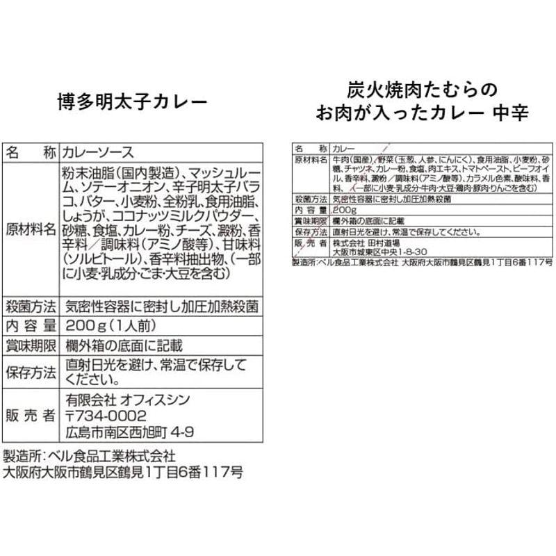 ベル食品工業 レトルトカレー ご当地カレー 西日本 詰合せ 人気 6食 セット