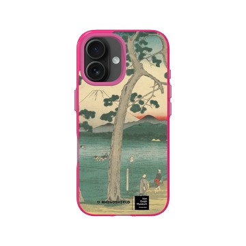 iPhone 16 Clear 粉漾桃 - Van Gogh Museum - 東海道左側的富士山 - 歌川廣重